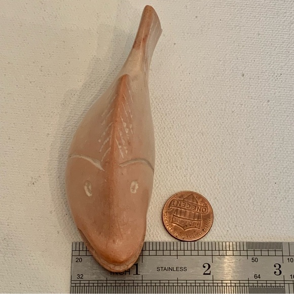 Kisii Soapstone Carved FISH Figurine Stone Big Mouth Bass Carving Animal Figure - Picture 14 of 16